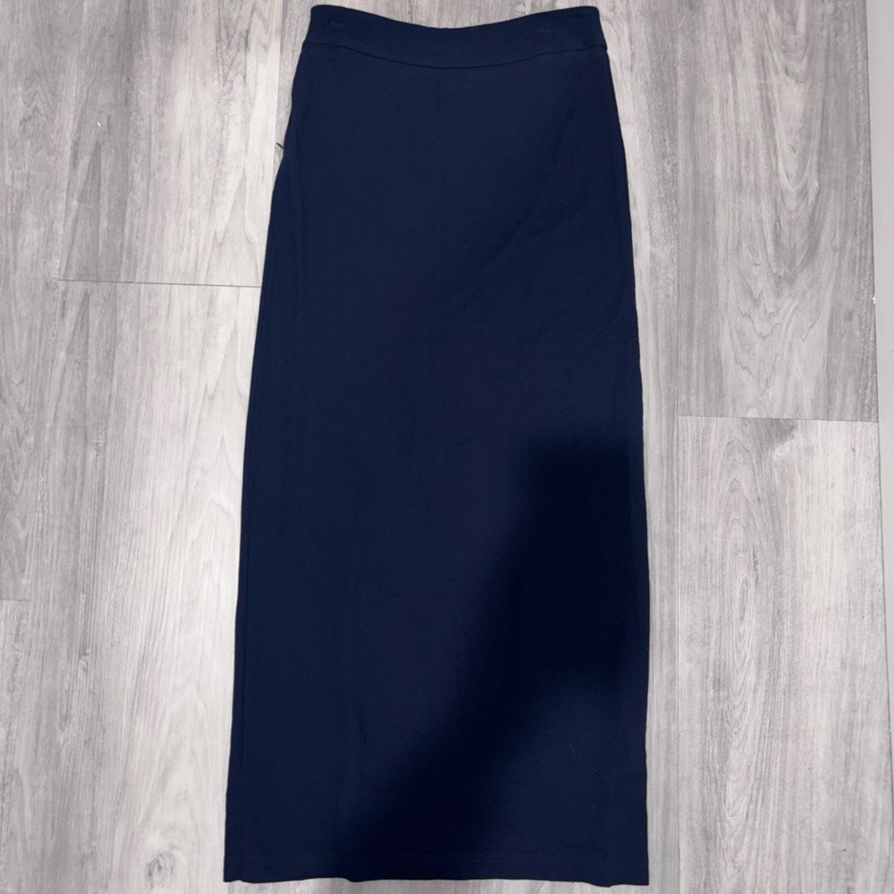 Chic Dark Blue Women's Maxi Skirt